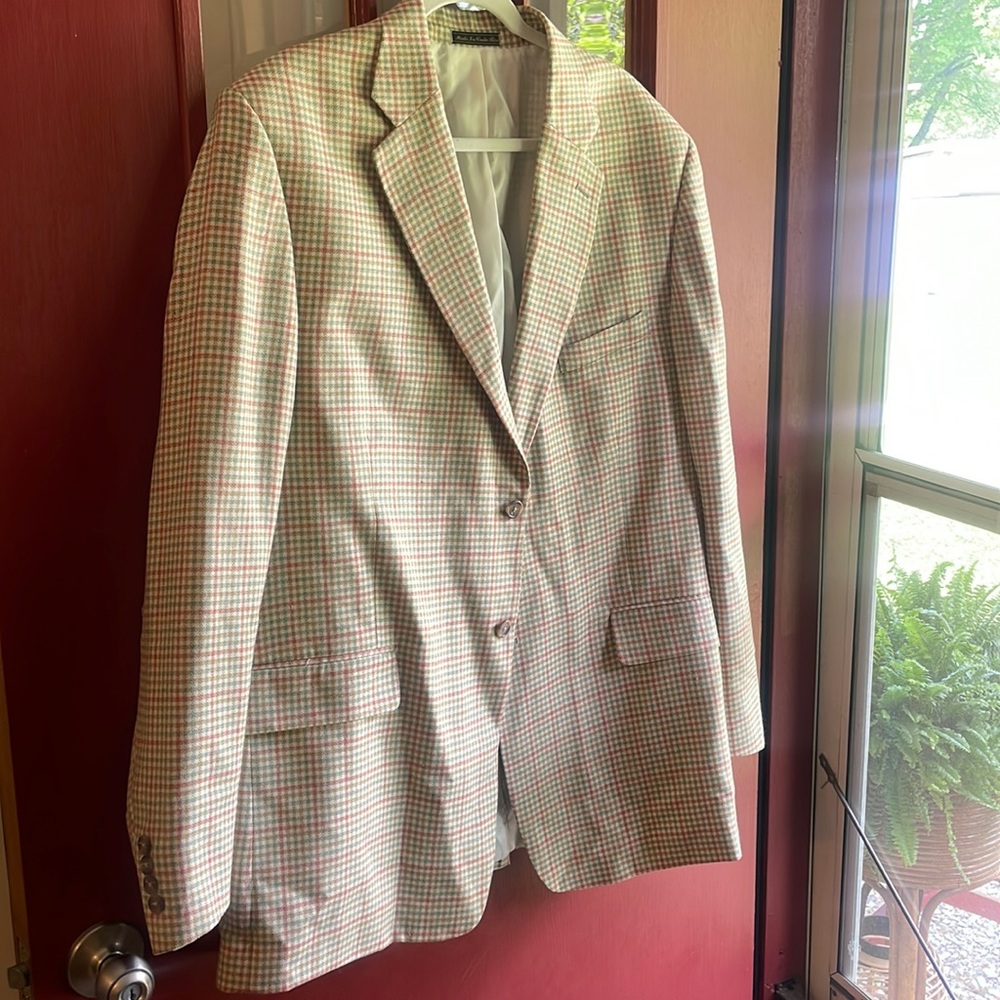 Vintage Plaid Spring Blazer (Men’s)